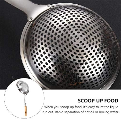Uonlytech Colander Ergonomic Kitchen Tool Prevent Spills Easy Handling