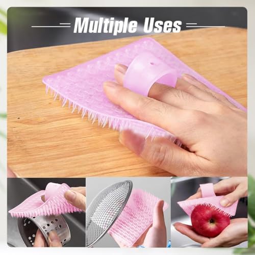 Umpiyte Vegetable Scrubbers 3-Piece Flexible Design for Kitchen Use