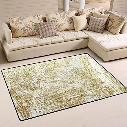VIGTRO Abstract Golden Doodle Non-Slip Area Rug