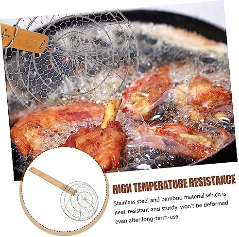 Stainless Steel Fried Slippery Net Skimmer Spoon for Cooking Home Kitchen Tool