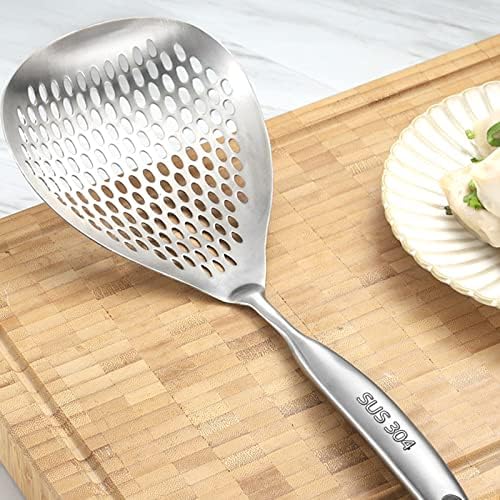 Hurricane LEVER 304 Stainless Steel Cooking Skimmer with Hollow Handle