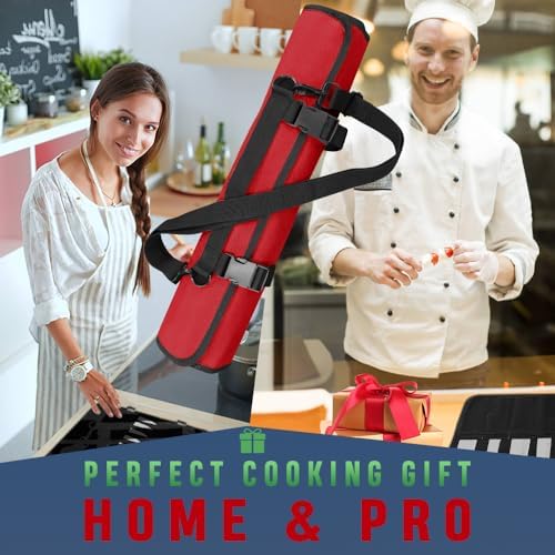 Red Chef Knife Bag for Camping