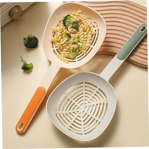 Multi-Purpose Kitchen Gadget - Deep Fryer Strainer Pasta Spoon Orange