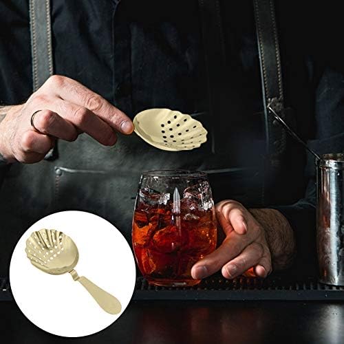 Hemoton 1-Piece Bar Strainer for Bartenders Durable Elegant