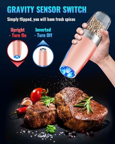 Vivid Electric Pepper and Salt Grinder Set 2-Pack