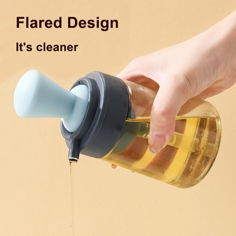 KICPUK 2-in-1 Oil Dispenser with Silicone Brush Blue