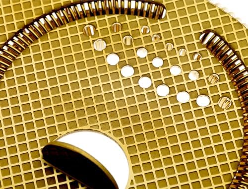 Barfly Diamond Lattice Etch Heavy Duty Spring Bar Strainer Gold Plated