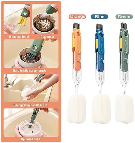 5-in-1 Bottle Brush Set for Easy Cleaning