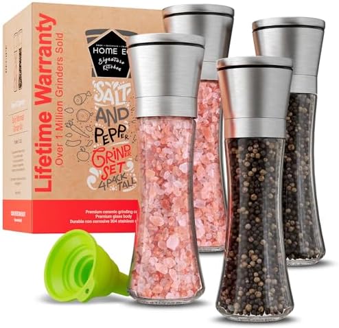 Adjustable Ceramic Salt Pepper Shakers Set