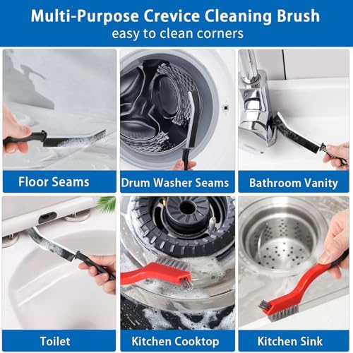 JUREIT Crevice Gap Cleaning Brush Set for Deep Cleaning