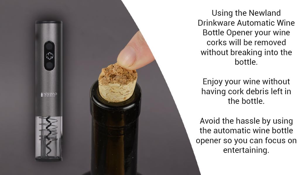 Newland Electric Wine Opener with Lockable Foil