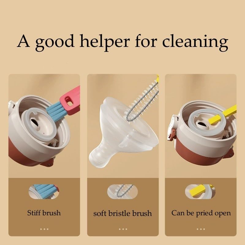 3-in-1 Cup Lid Crevice Cleaning Brush