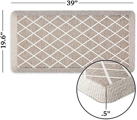 Martha Stewart Miles Modern Diamond Anti-Fatigue Air-Infused Comfort Mat