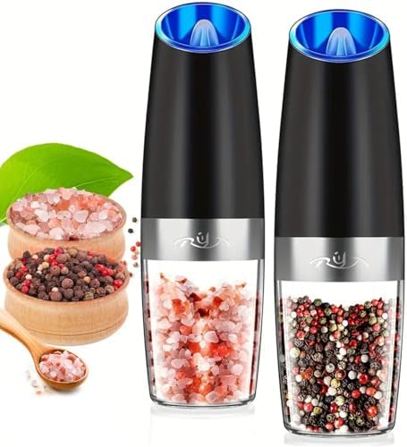 Gravity Electric Salt and Pepper Grinder Set
