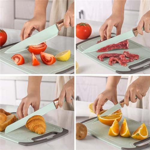 19-Piece Kitchen Knife and Utensil Set with Storage