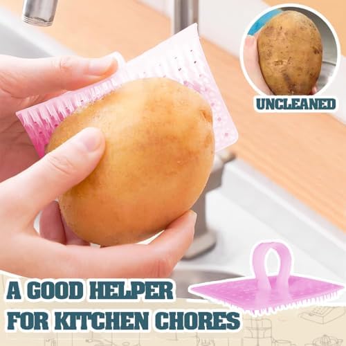 Umpiyte Vegetable Scrubbers 3-Piece Flexible Design for Kitchen Use