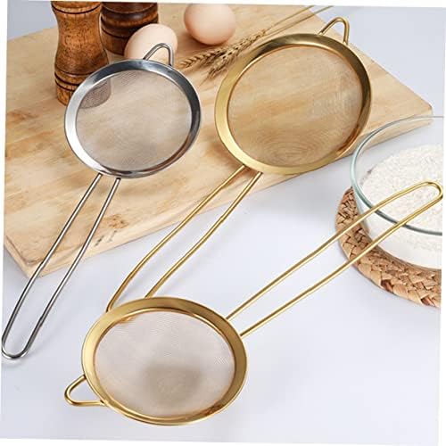 DECHOUS 3-Piece Stainless Steel Mesh Colander Holder Bowl Diffuser Anti-scald Infuser