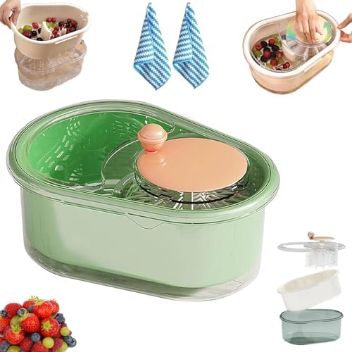 Fruit Cleaner Spinner with Colander for Kitchen Use