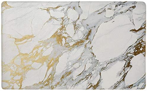 SoHome Cozy Anti-Fatigue Kitchen Mat Marble Gold Non-Slip Stain-Resistant