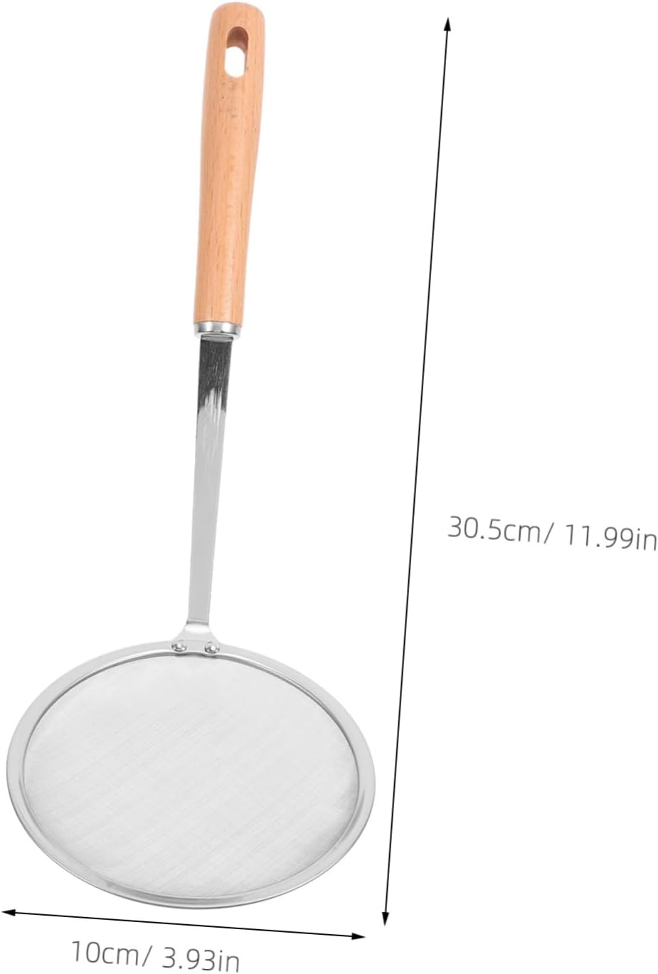 Cabilock Handle Fine Mesh Skimmer Spoon Multi-Functional Oil Strainer Colander