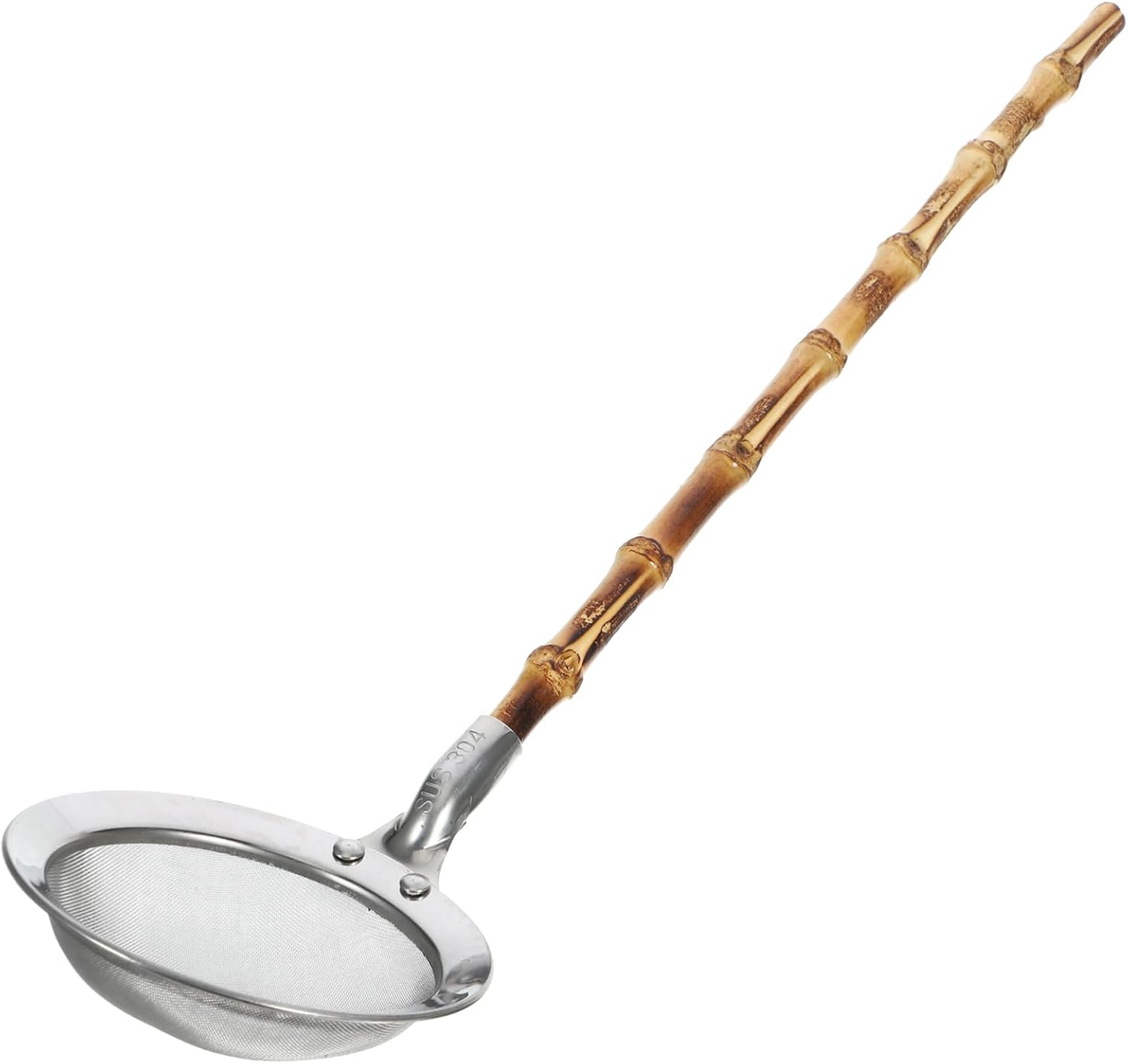 Ergonomic 304 Stainless Steel Colander Ladle for Kitchen Use
