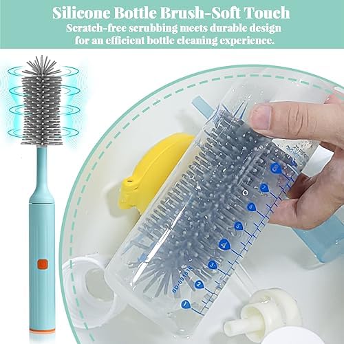 Sturdy Electric Bottle Brush Set for Kitchen Baby Use