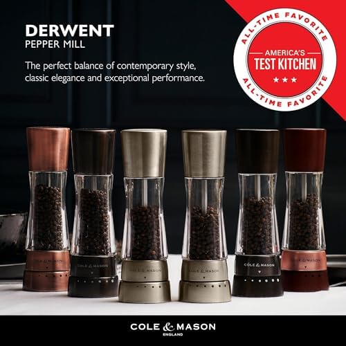 Cole Mason Derwent grinder set - Precision sea salt and black pepper mills
