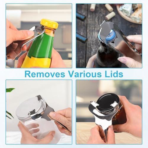 Mason Jar Opener Stainless Steel Lid Turner for Seniors