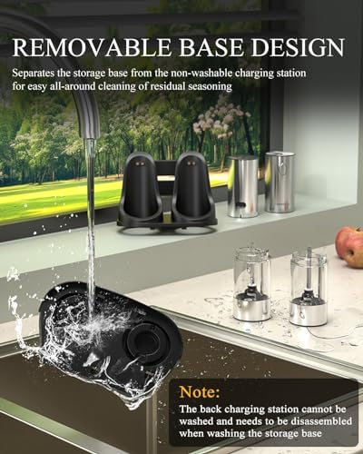 Electric Salt and Pepper Grinder Set