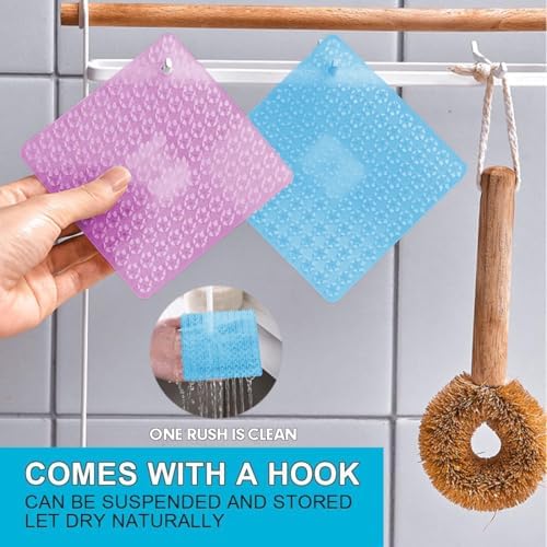 Umpiyte Vegetable Scrubbers 3-Piece Flexible Design for Kitchen Use
