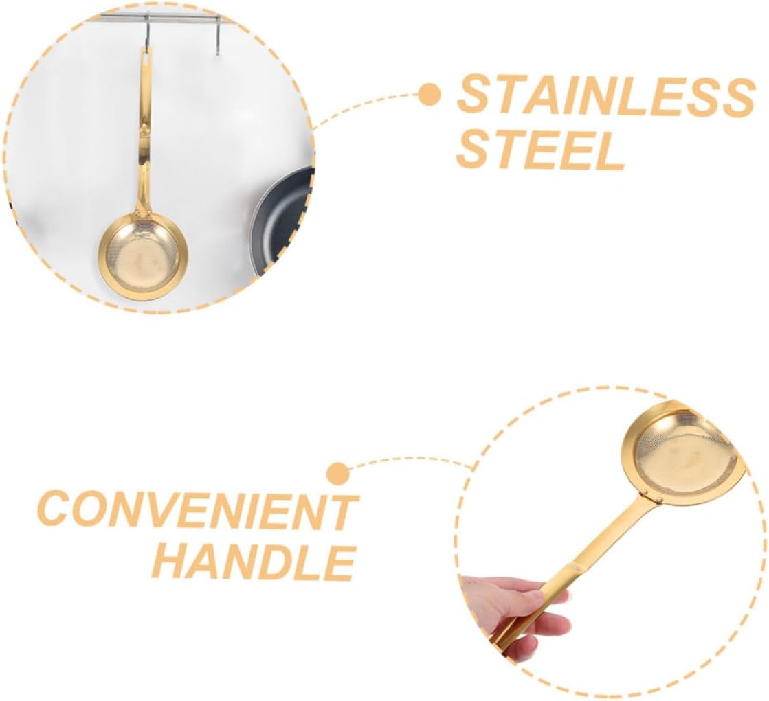 Stainless Steel Skimming Spoon Set for Cooking Grease Strain