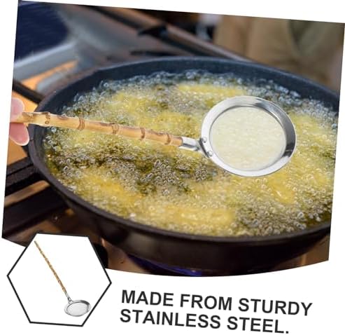 Multi-functional Strainer with Bamboo Handle