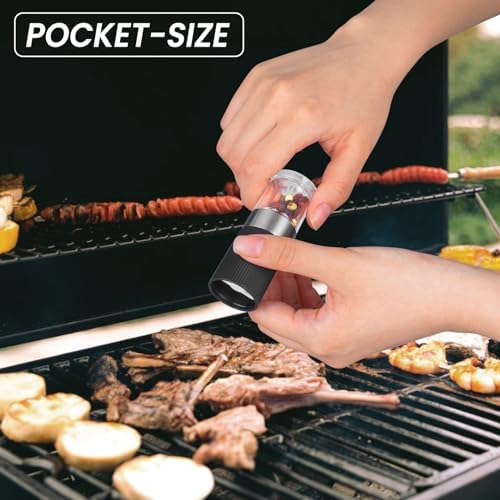 Mini Adjustable Salt Pepper Grinder Set