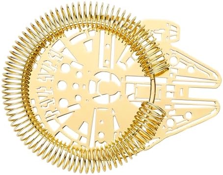YUHWYI Hawthorne Cocktail Straterm Curved Handle Bar Strainer