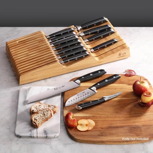 Cangshan Bamboo 15-Slot In-Drawer Knife Organizer