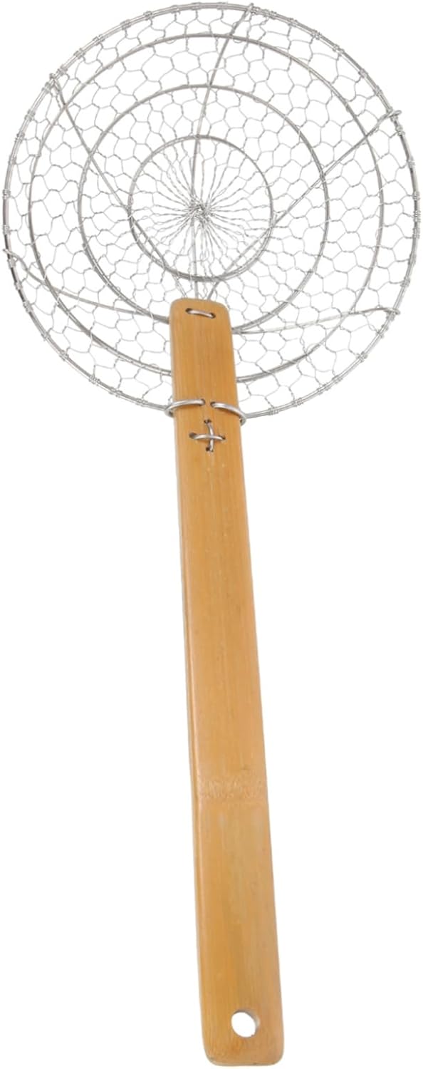 Stainless Steel Fried Slippery Net Skimmer Spoon for Cooking Home Kitchen Tool