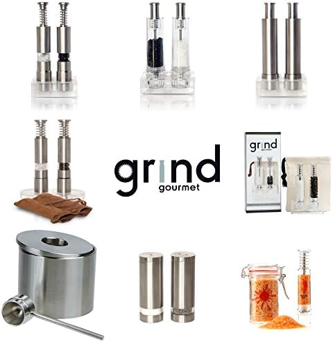 Grind Gourmet Original Pump Grind Salt Pepper Set