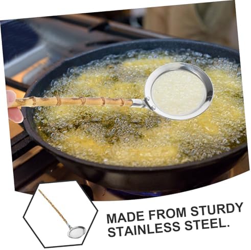 Ergonomic 304 Stainless Steel Colander Ladle for Kitchen Use