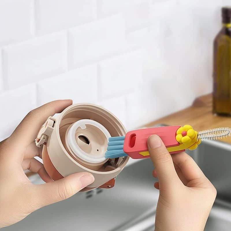 3-in-1 Cup Lid Crevice Cleaning Brush