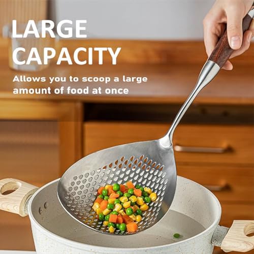 KAYCROWN Skimmer Slotted Spoon 57inch 188 Stainless Steel Ergonomic Cooking Tool