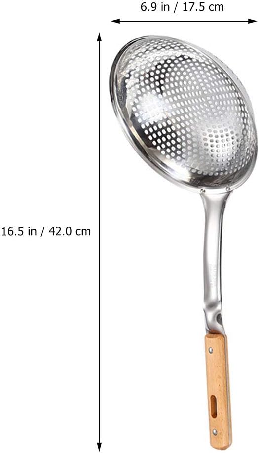 Uonlytech Colander Ergonomic Kitchen Tool Prevent Spills Easy Handling