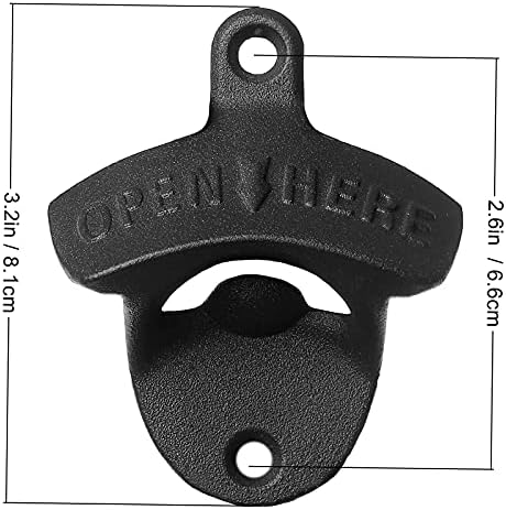 Magnetic Wall-Mounted Beer Opener with Built-in Magnets - Easy to Use Durable
