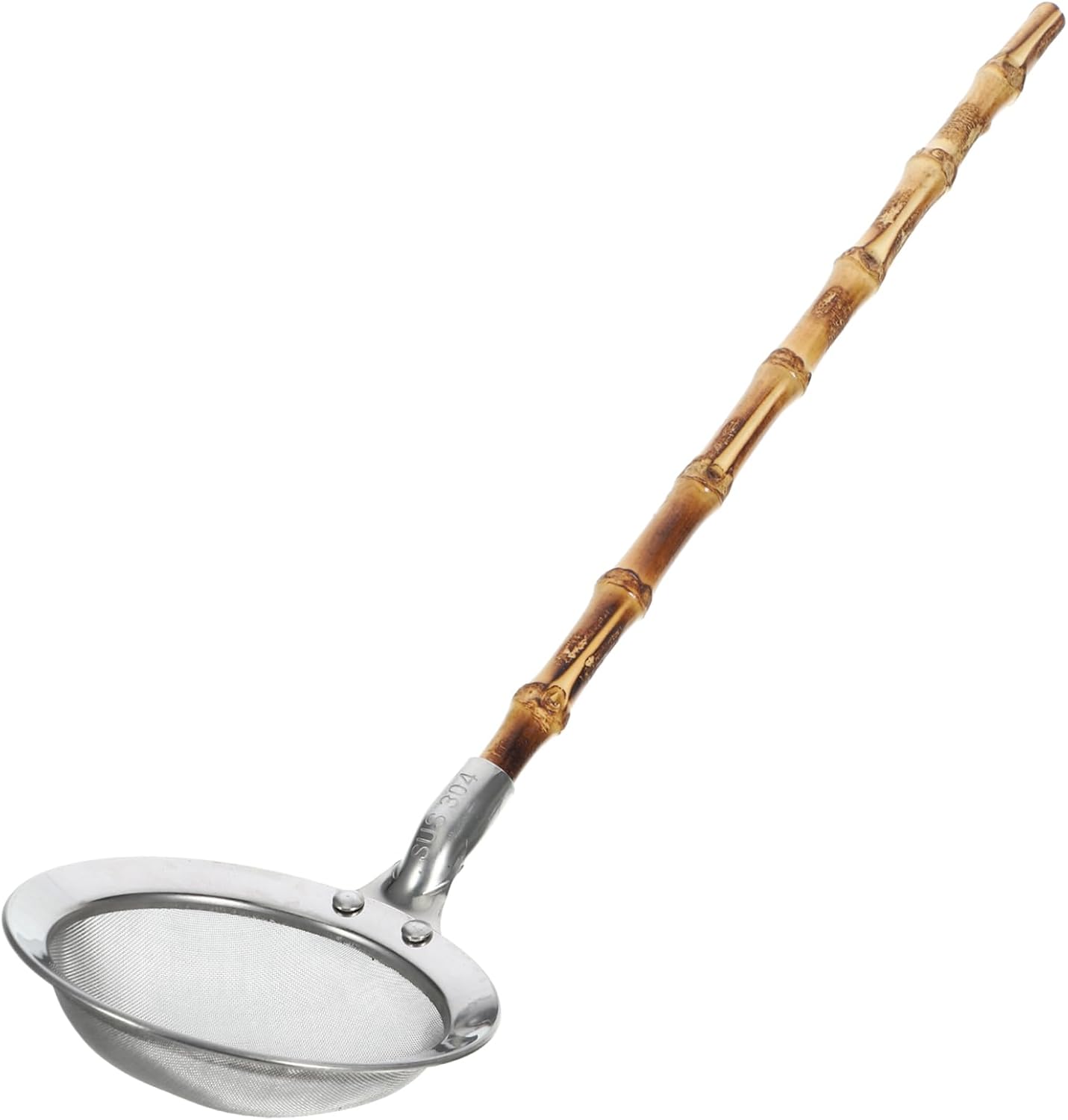 DECHOUS 304 Stainless Steel Kitchen Strainer with Japanese Style Handle