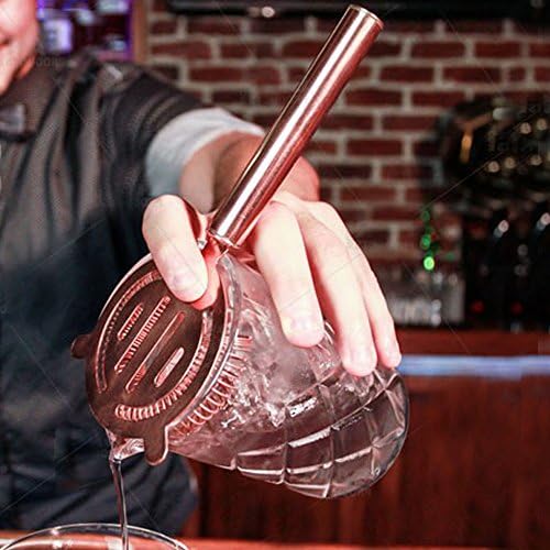 BarConic Copper-Plated Strainer - Stylish Durable Kitchen Bar Tool