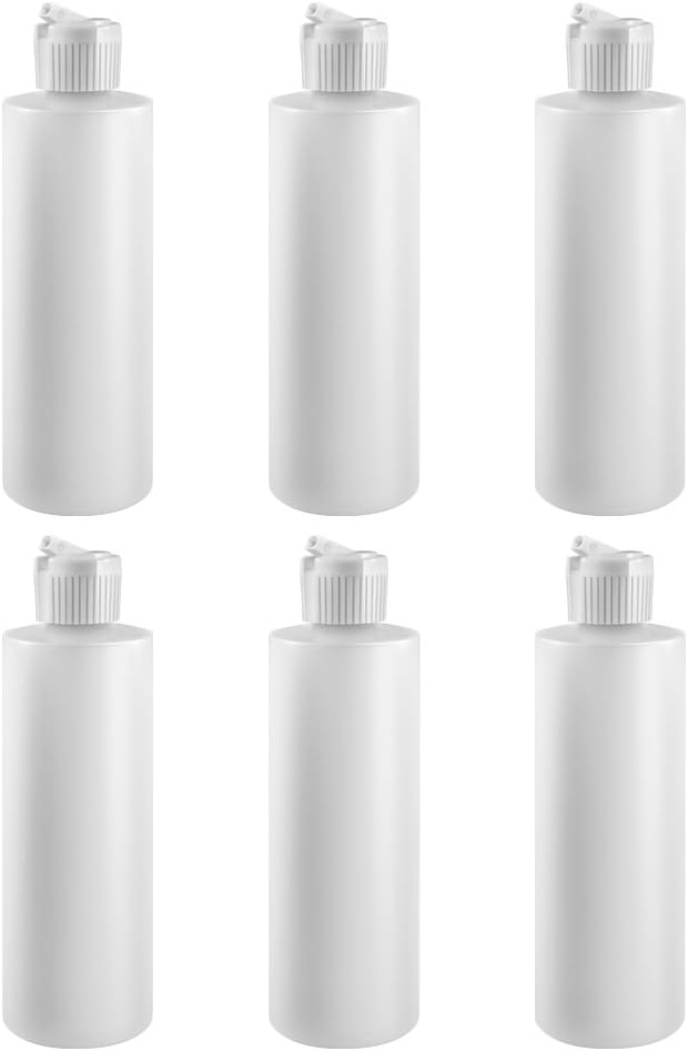 8 oz flip-top cylinder bottles pack of 12