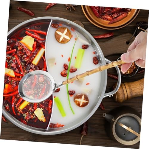 VINTORKY 304 Stainless Steel Fine Mesh Colander with Handle