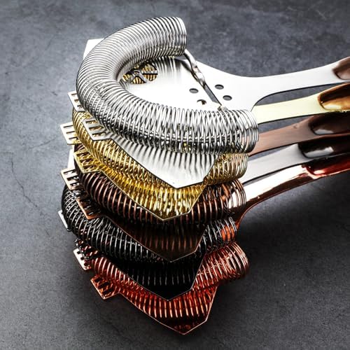 YUHWYI Cocktail Bar Strainer Curved Handle Design