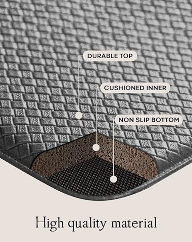 Homergy Anti Fatigue Kitchen Mats Set 2