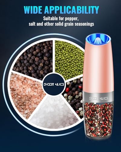 Vivid Electric Pepper and Salt Grinder Set 2-Pack