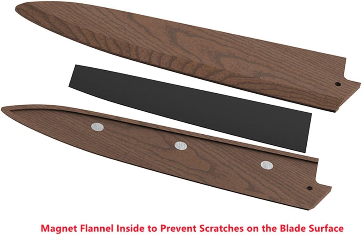Handmade Natural Black Walnut Wood Utility Knife Sheath